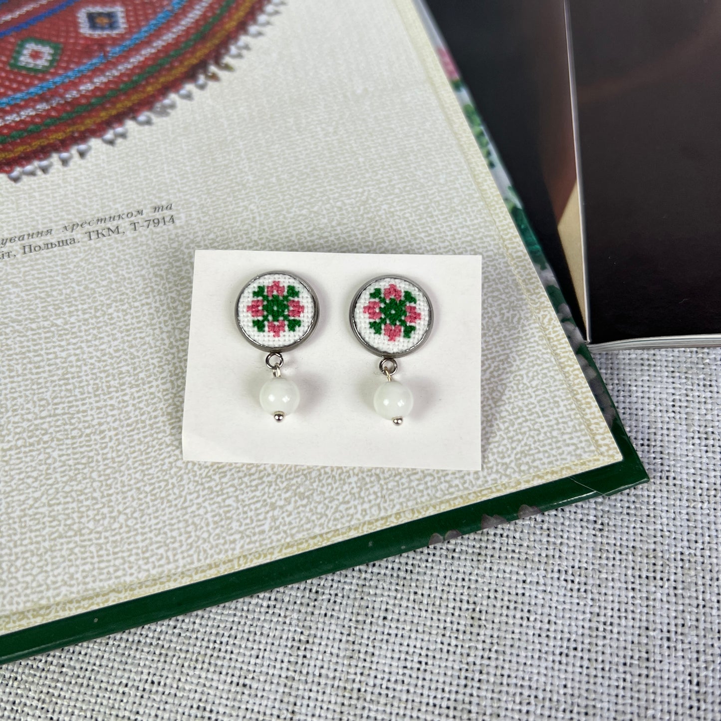 Micro-Embroidery Earrings