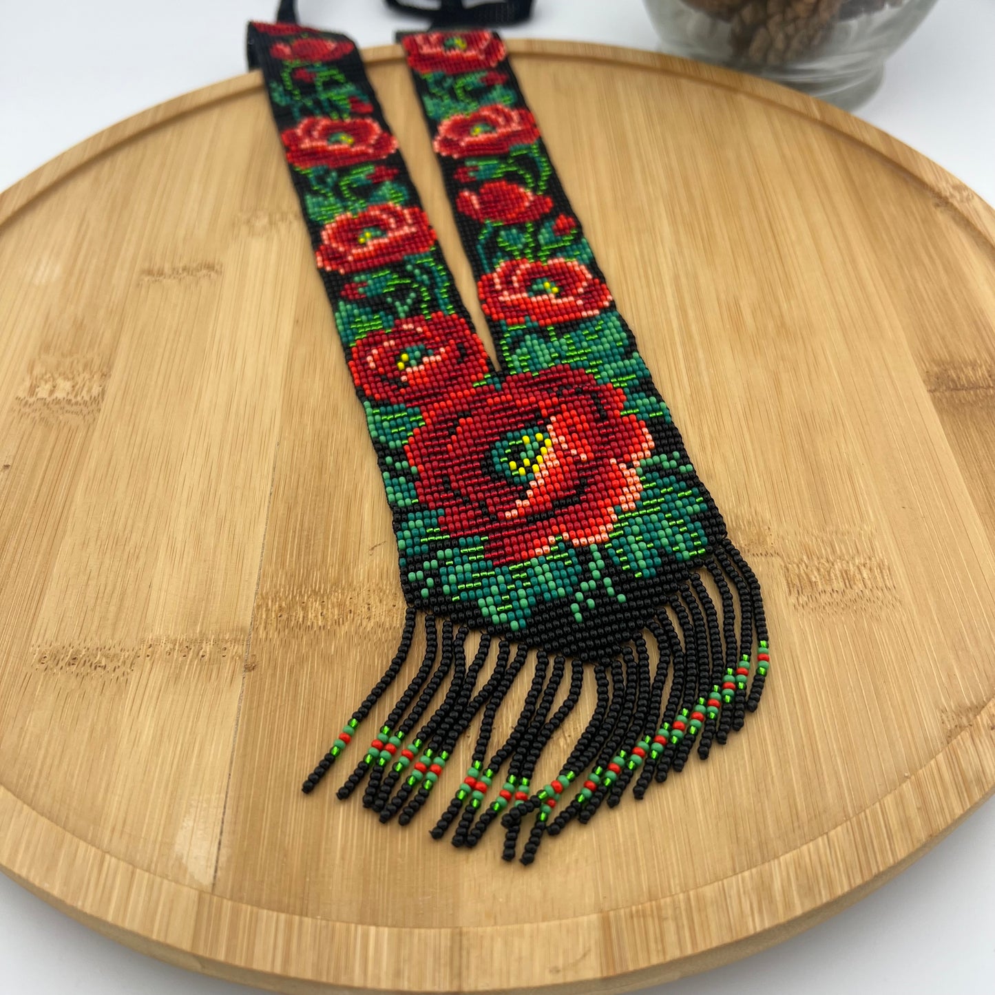 Гердан Прямий «Чорний з Маками»