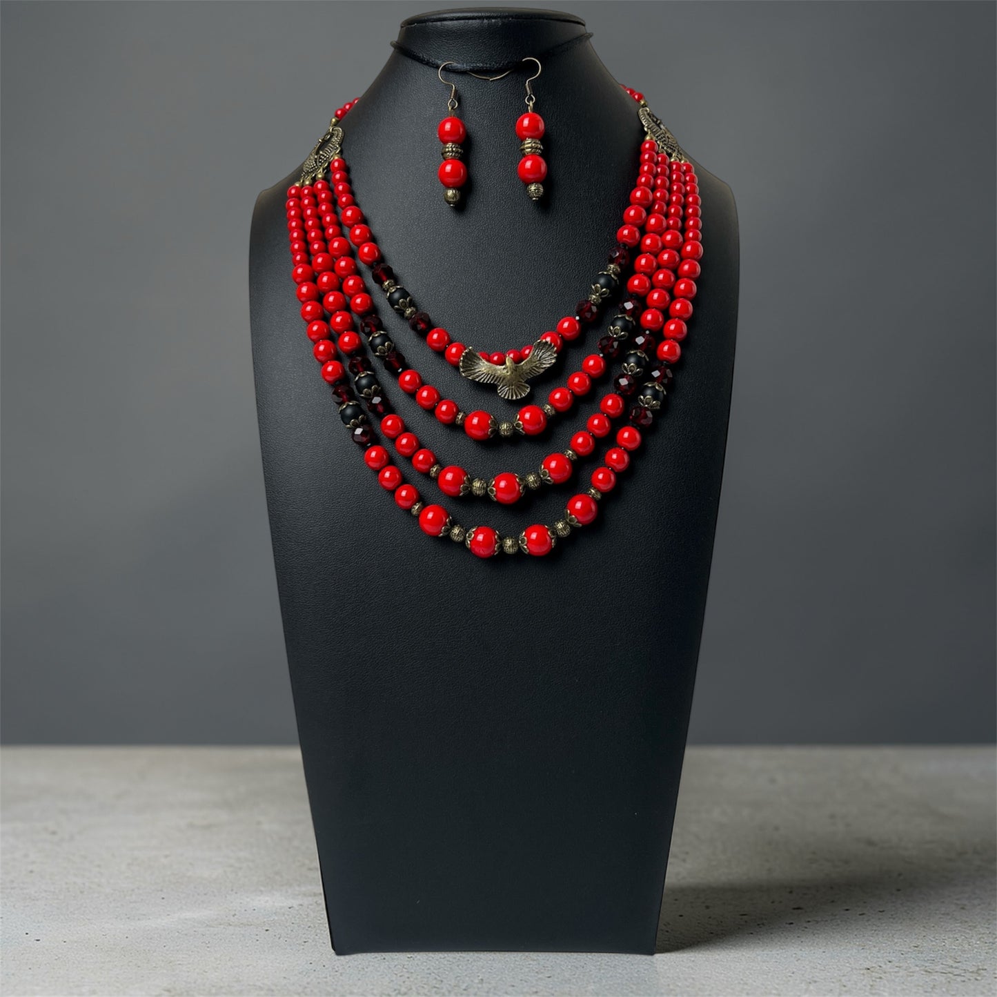 Намисто зі згардою + Сережки | Голвіт