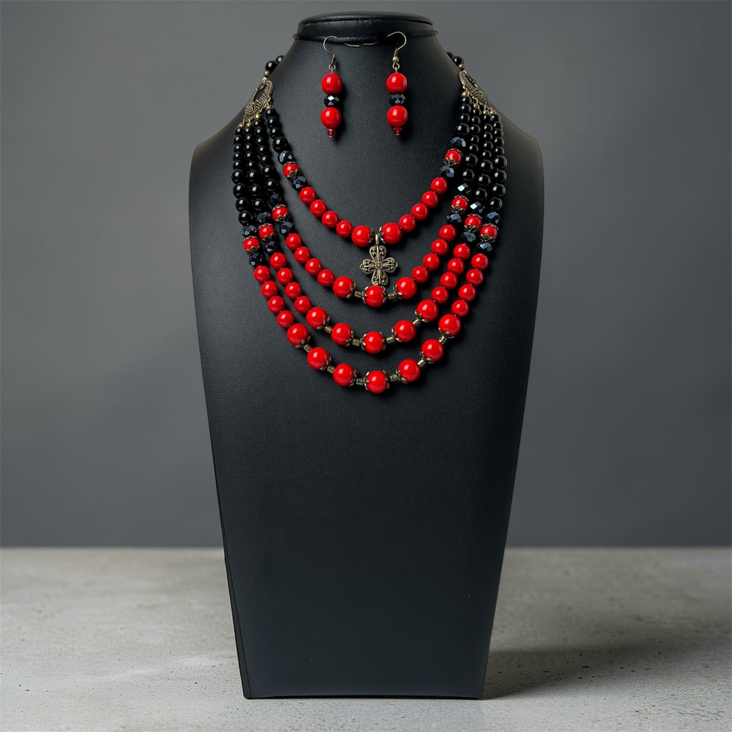 Намисто зі згардою + Сережки | Голвіт