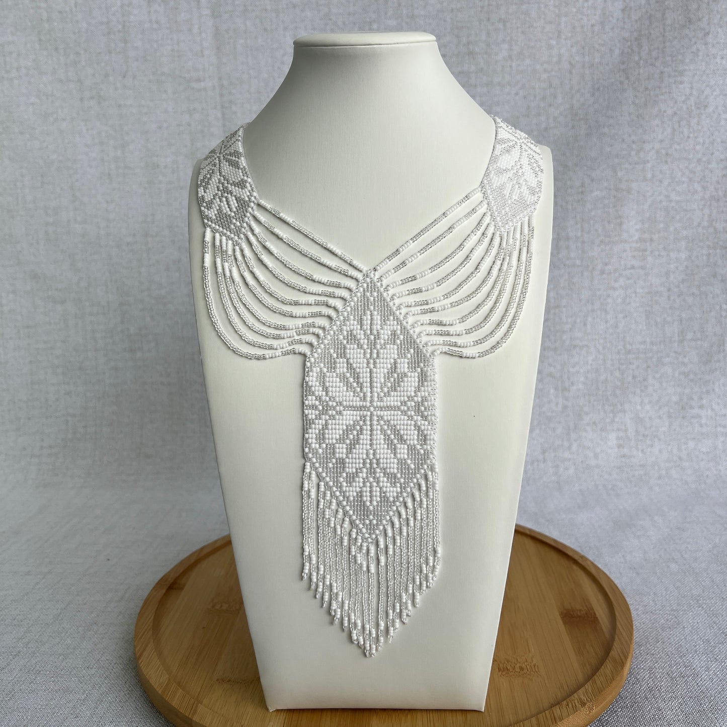 Wide Gerdan Necklace “White Classic”