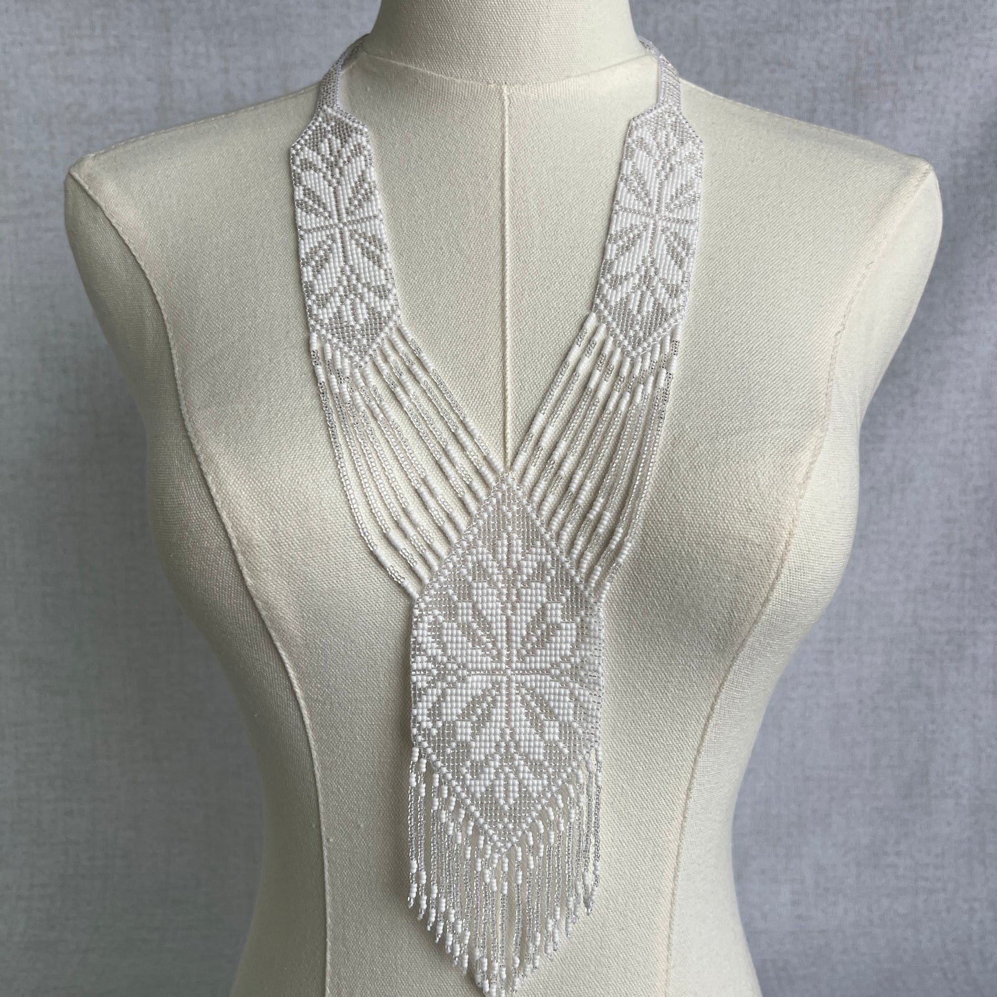 Wide Gerdan Necklace “White Classic”