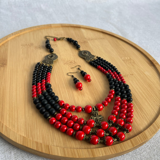 Necklace with Zgarda + Earring | Holvit