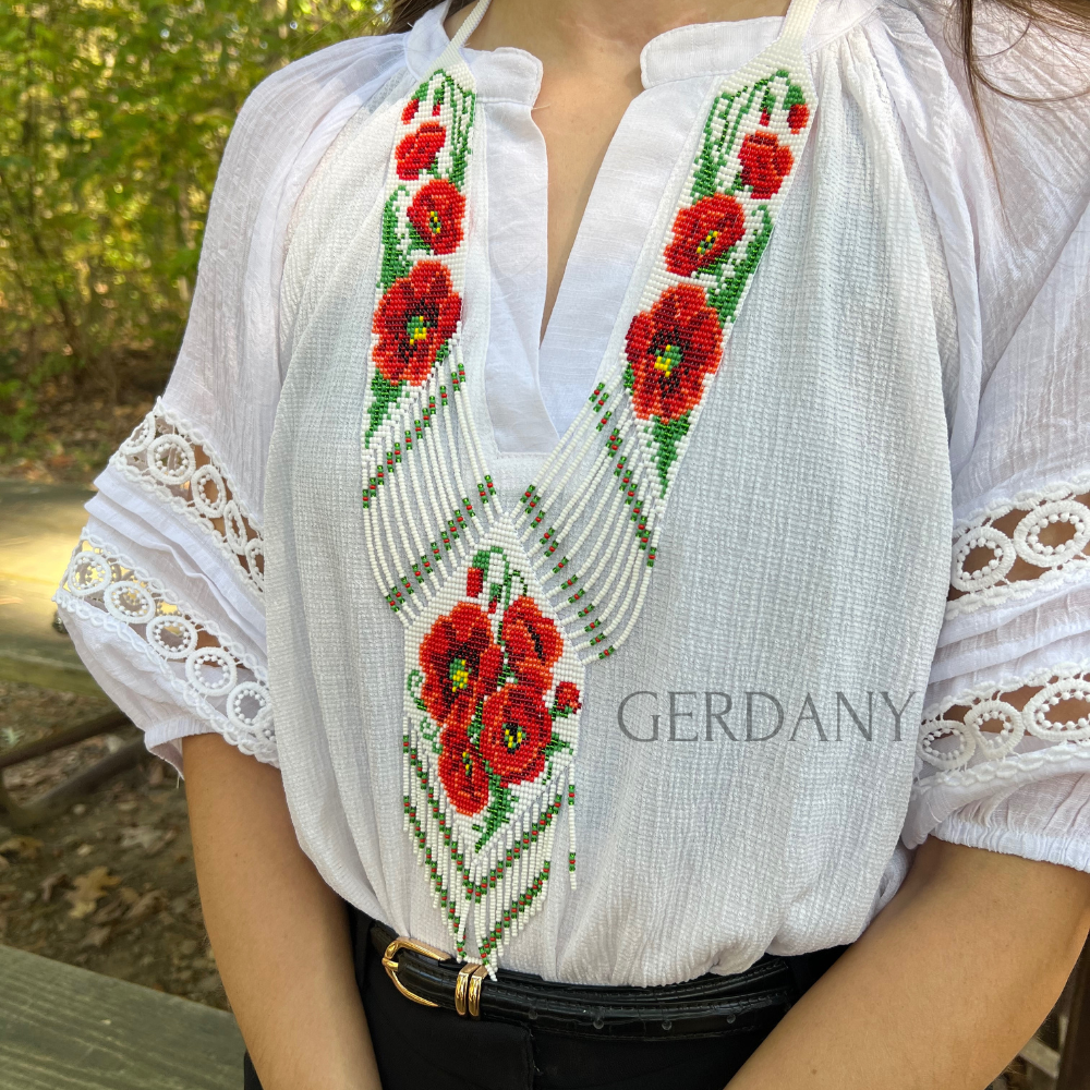 Гердан «Червоні маки»