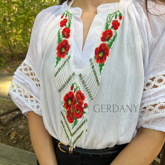 Гердан «Червоні маки»