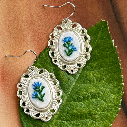 Micro-Embroidery Earrings