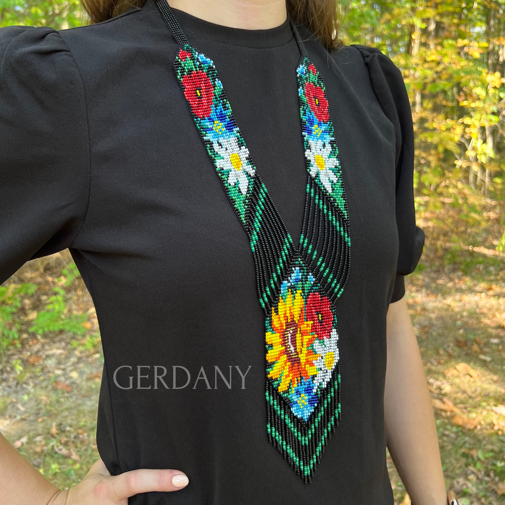 Гердан «Букет із соняшником»