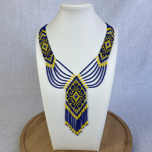 Кольє з бісеру «Традиційний Гердан»