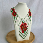 “Red Poppies” Gerdany Necklace