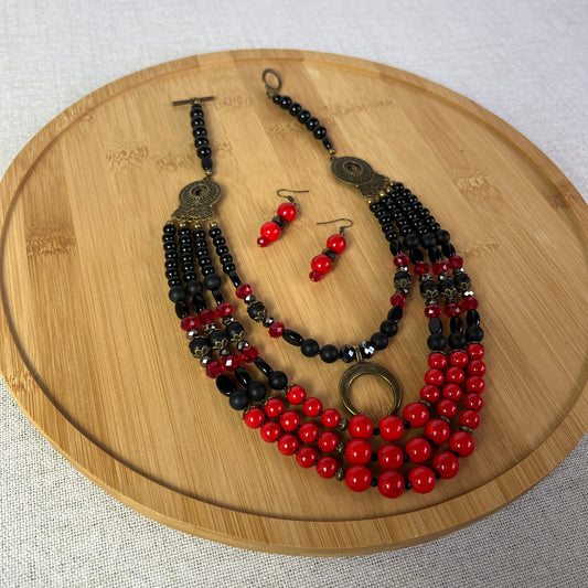 Намисто зі згардою + Сережки | Голвіт