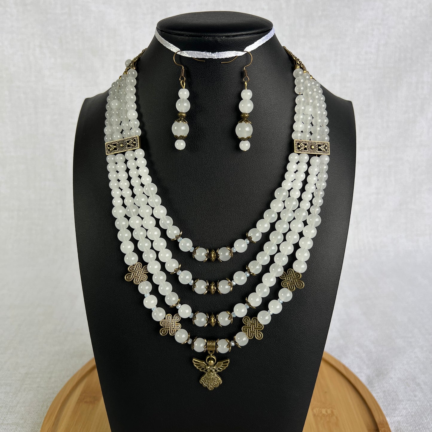 Necklace with Zgarda + Earring | Glass