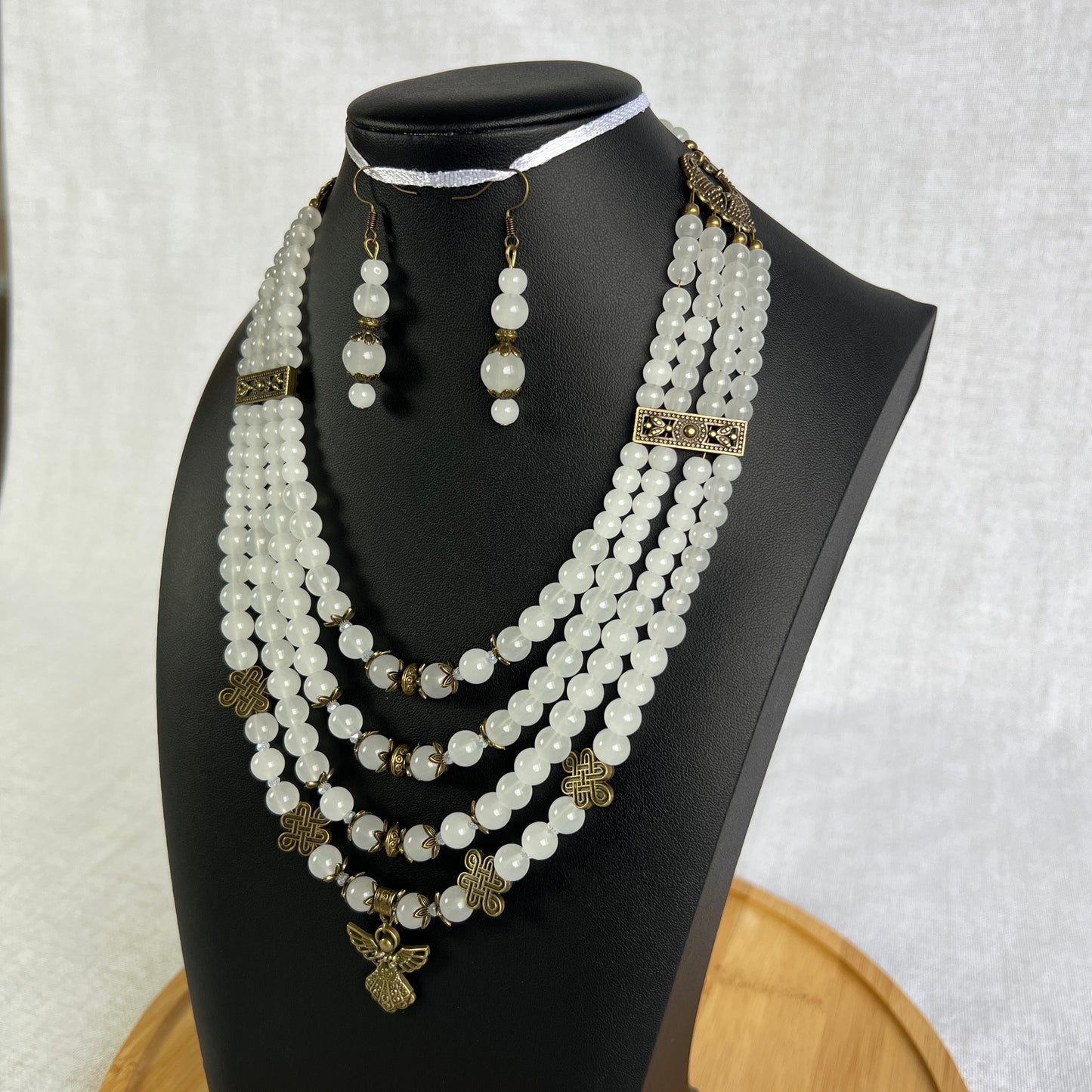 Necklace with Zgarda + Earring | Glass