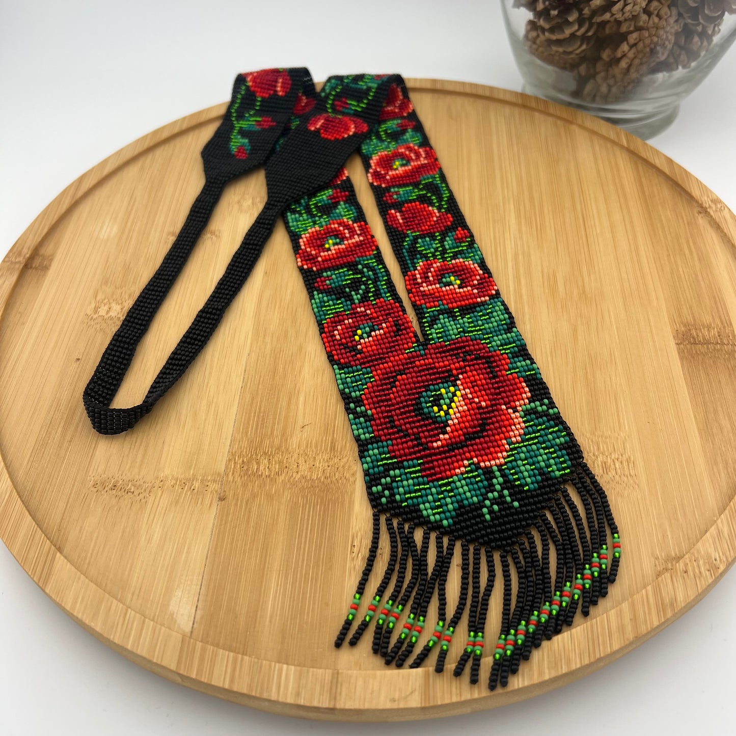 Гердан Прямий «Чорний з Маками»