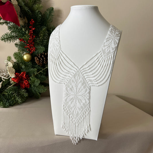 Wide Gerdan Necklace “White Classic”