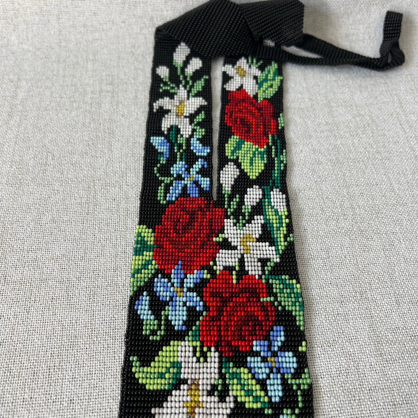 Wide Straight Gerdan Necklace “Garden of Moonlight”