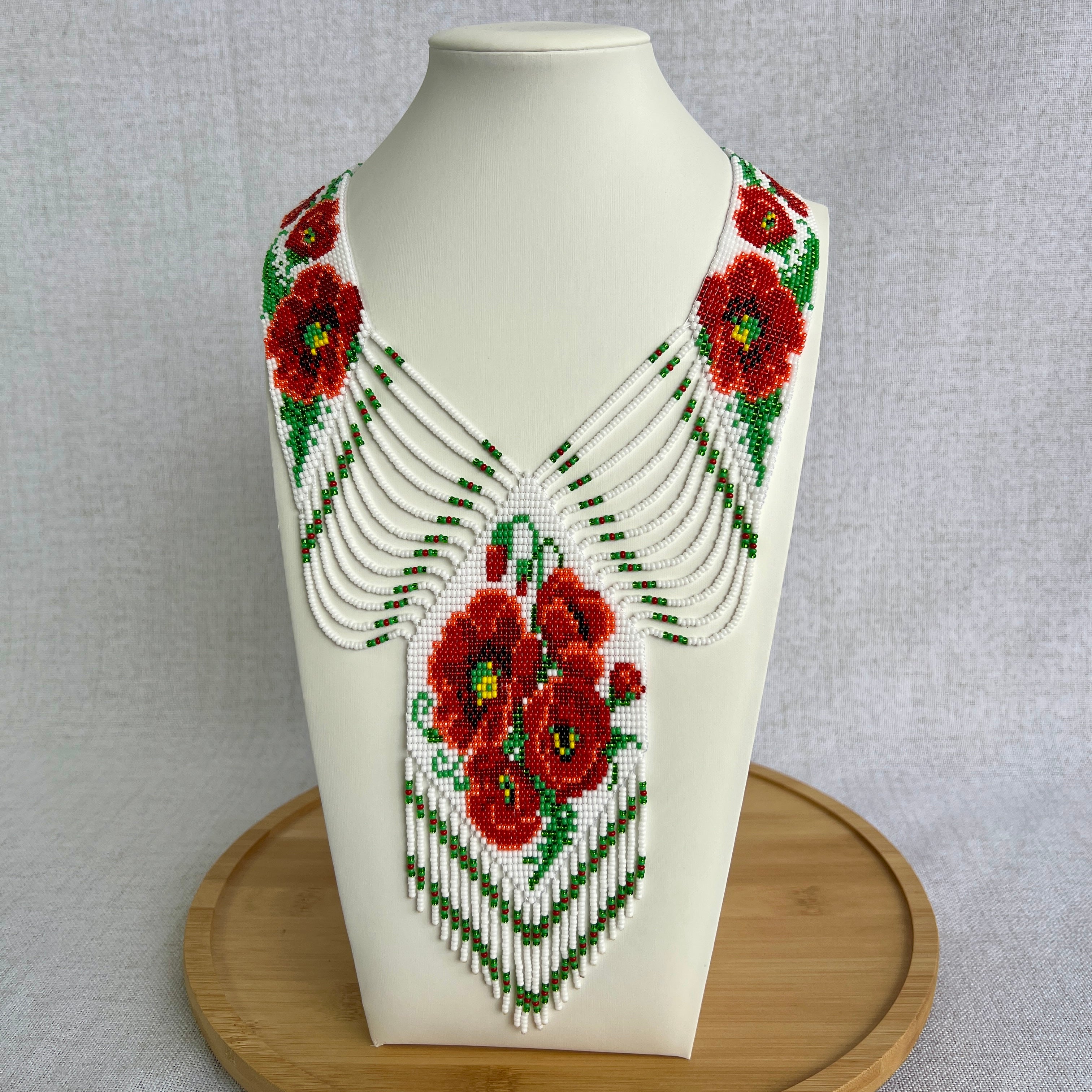 “Red Poppies” Gerdany Necklace