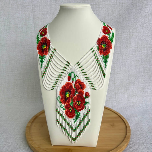 “Red Poppies” Gerdany Necklace