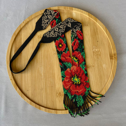 Гердан Прямий «Чорний з Маками»