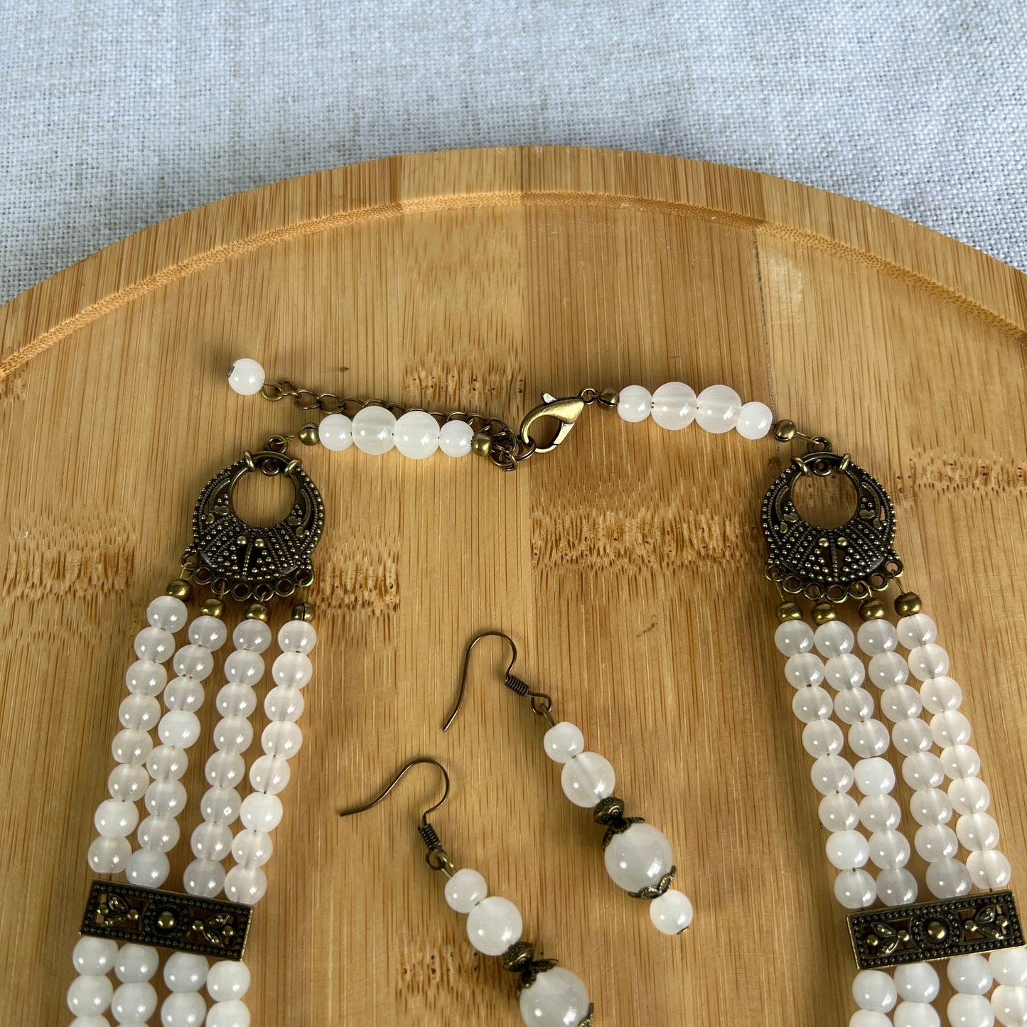 Necklace with Zgarda + Earring | Glass