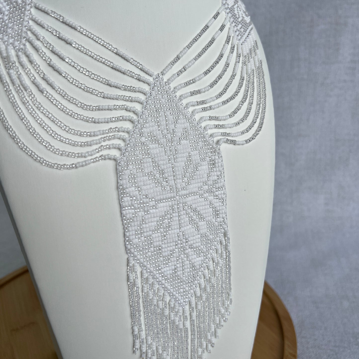 Wide Gerdan Necklace “White Classic”