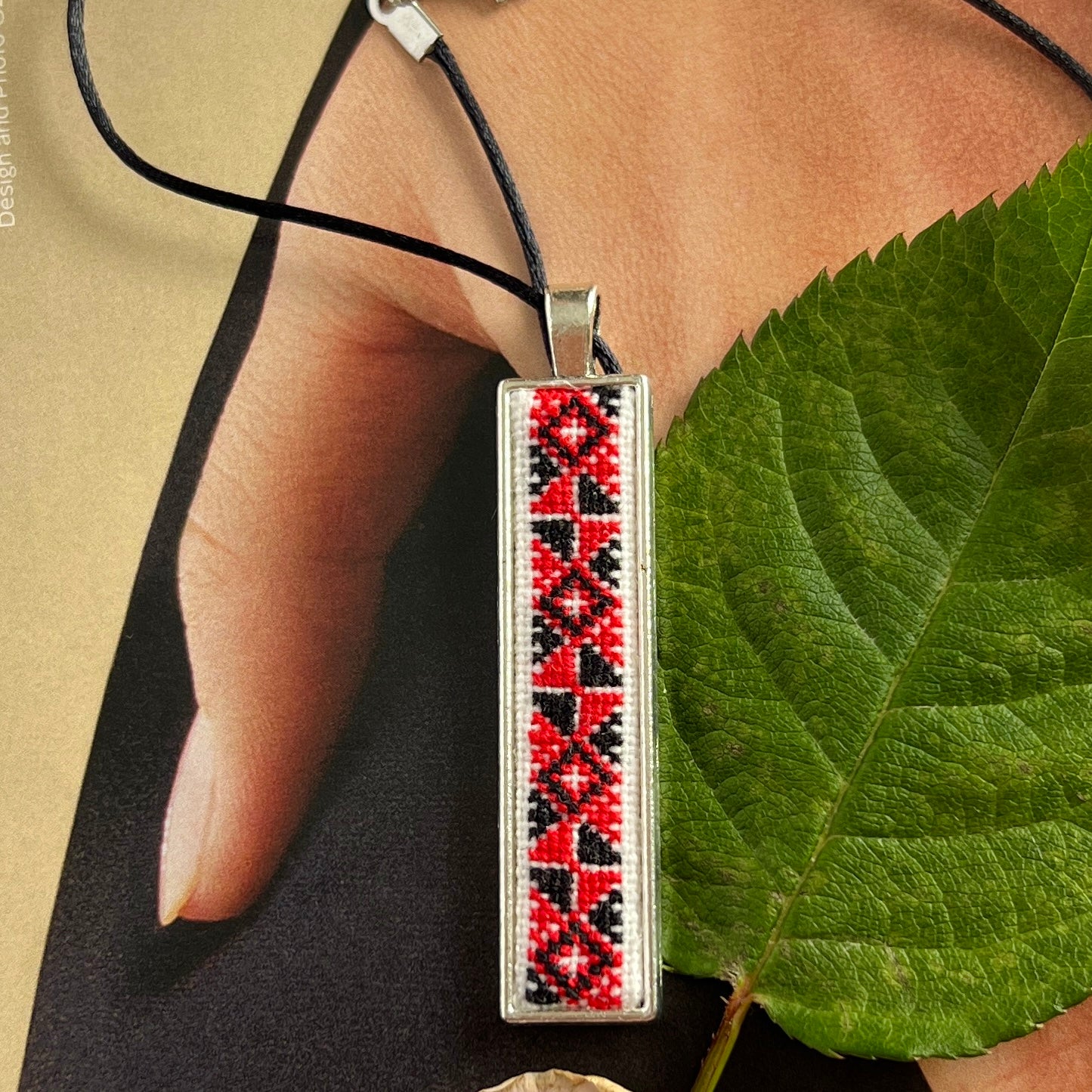 Micro-Embroidery Pendant