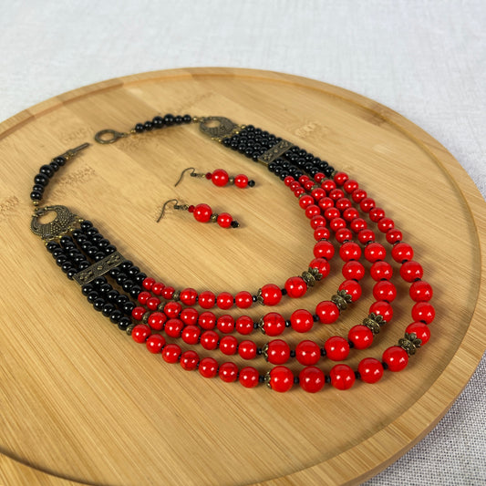 Намисто зі згардою + Сережки | Голвіт