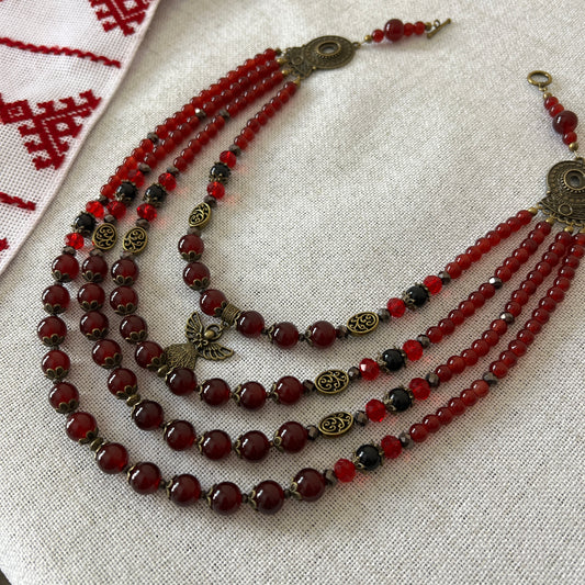 Намисто зі згардою | Скло