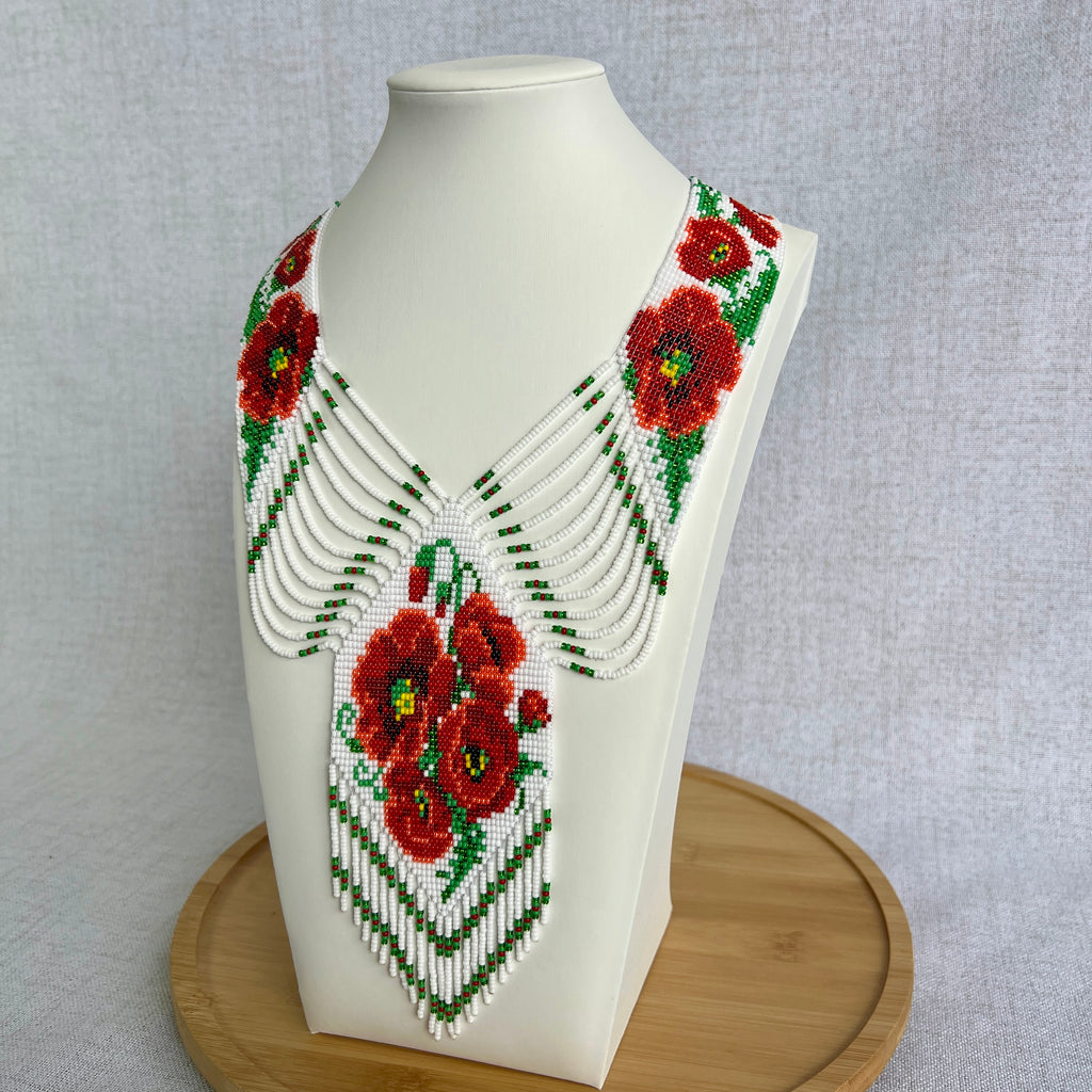 “Red Poppies” Gerdany Necklace