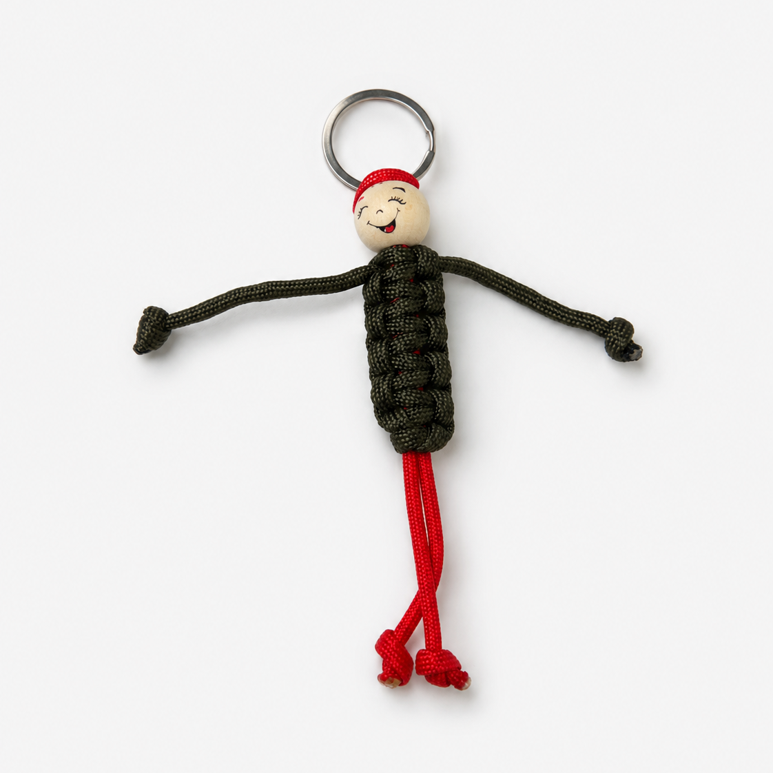 Handmade Ukrainian Paracord Doll Keychain