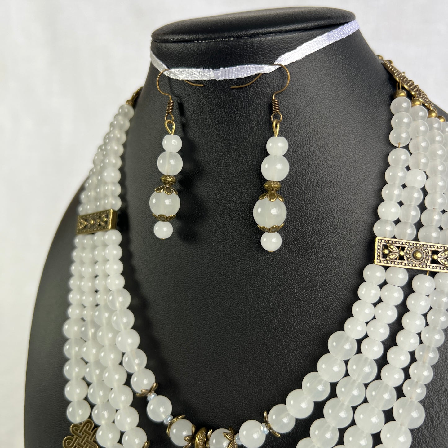 Necklace with Zgarda + Earring | Glass