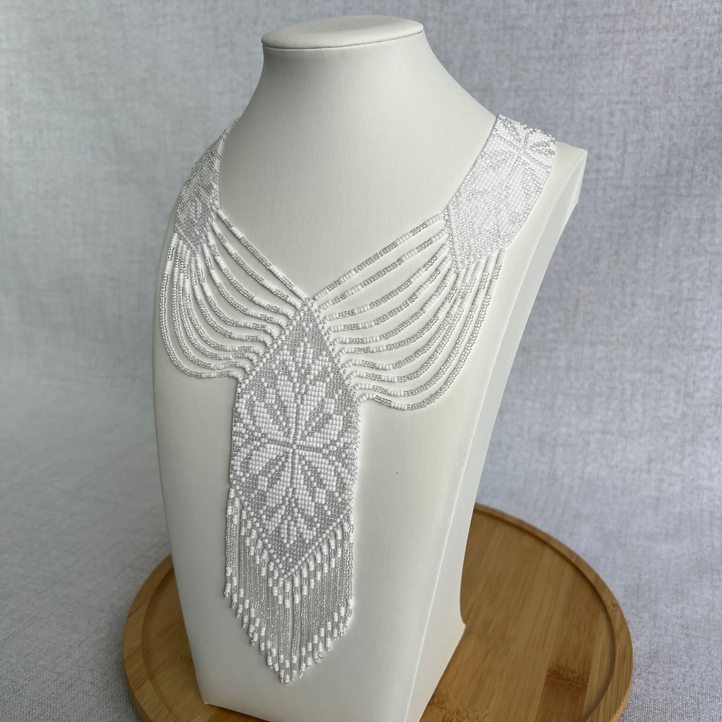 Wide Gerdan Necklace “White Classic”