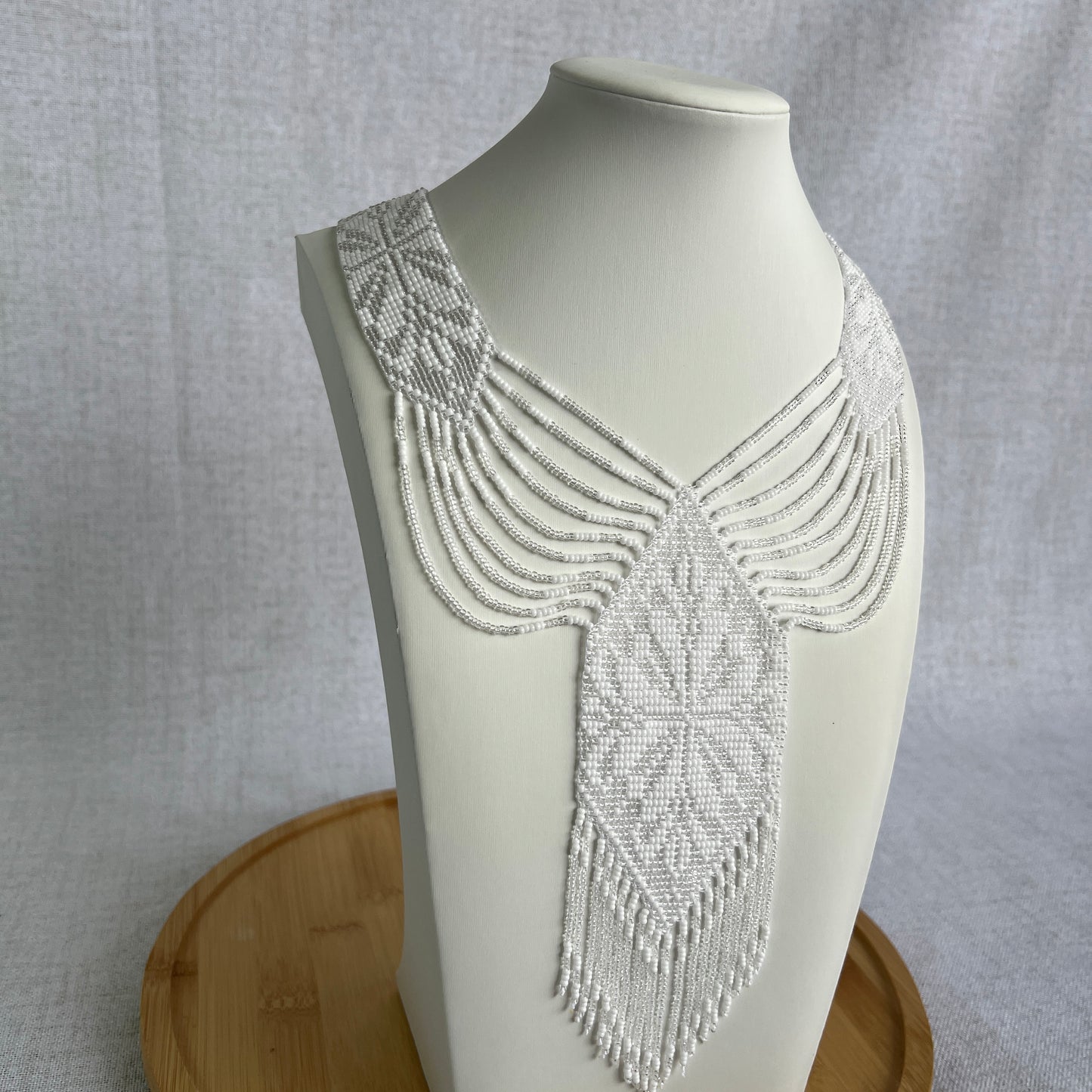 Wide Gerdan Necklace “White Classic”