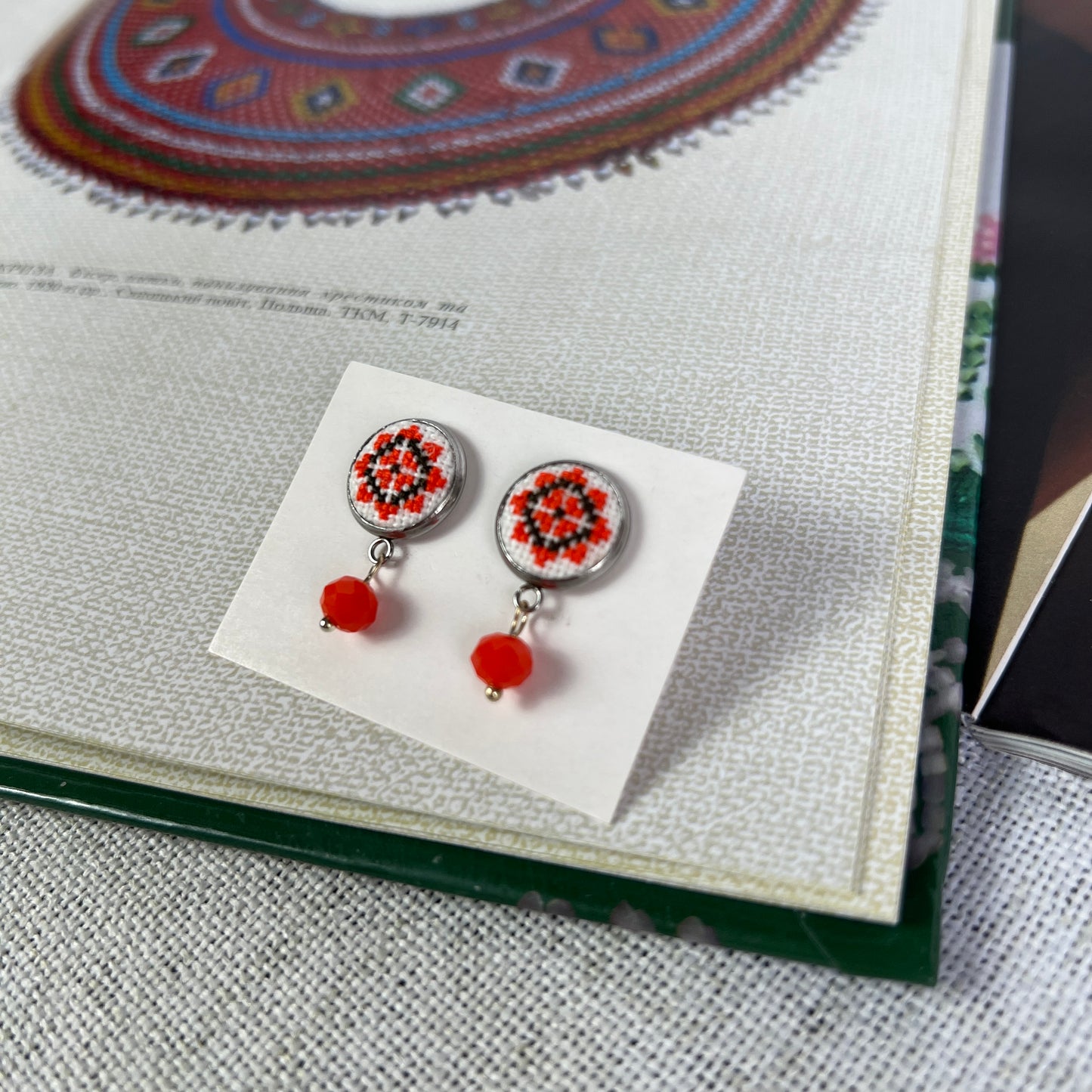 Micro-Embroidery Earrings