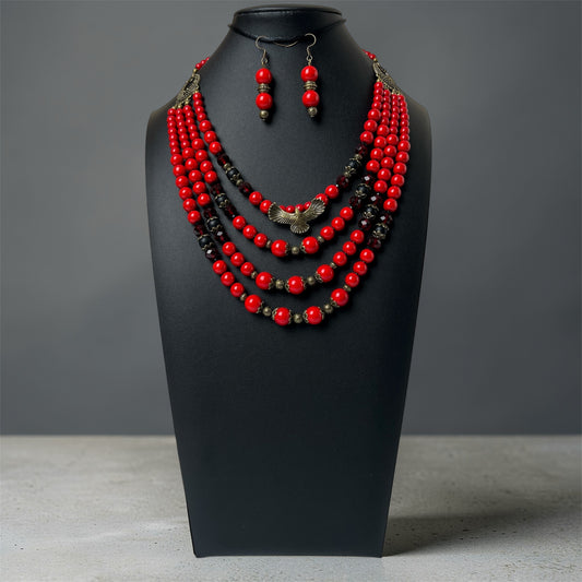 Намисто зі згардою + Сережки | Голвіт