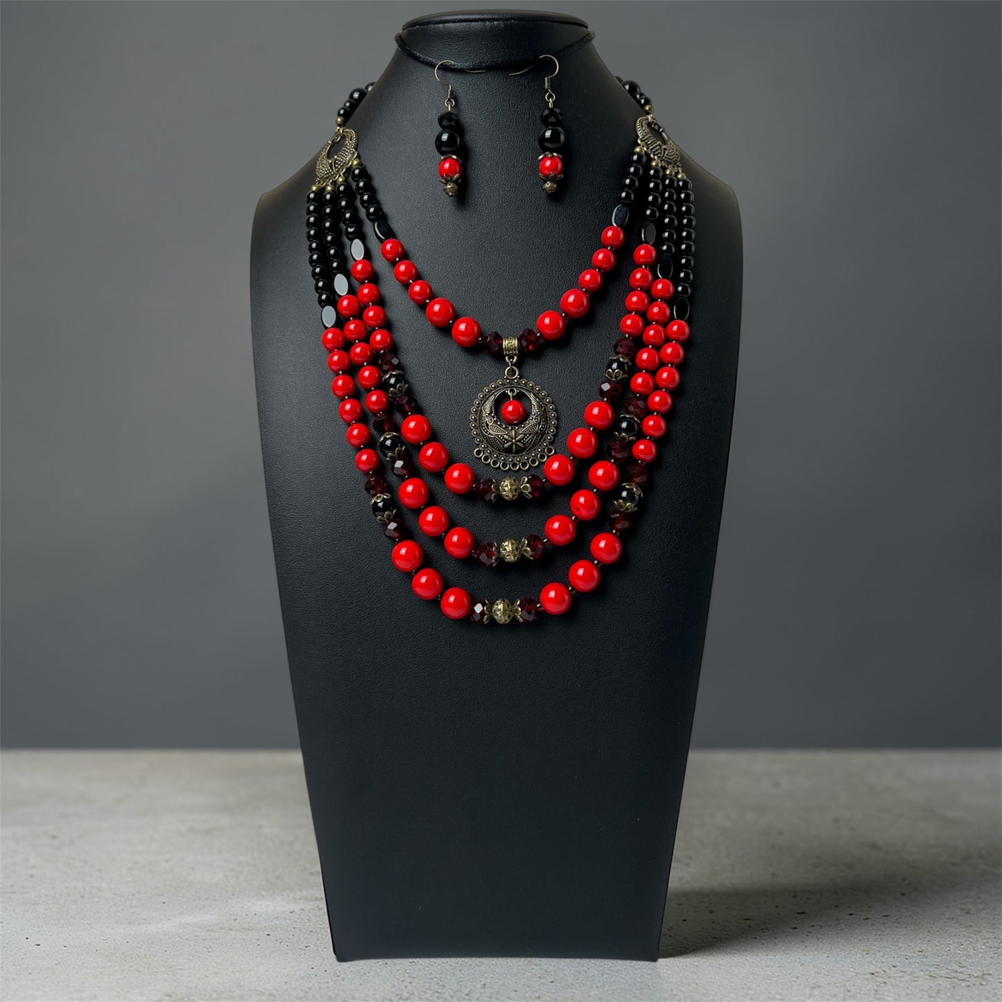 Намисто зі згардою + Сережки | Голвіт