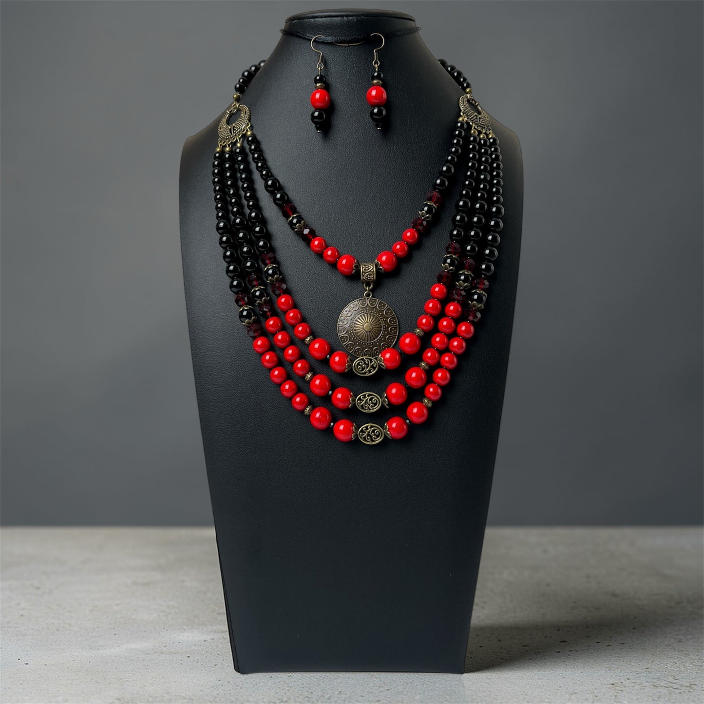 Намисто зі згардою + Сережки | Голвіт