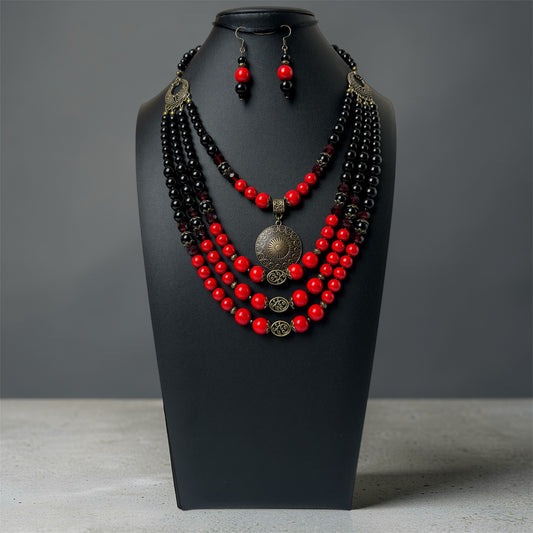 Намисто зі згардою + Сережки | Голвіт