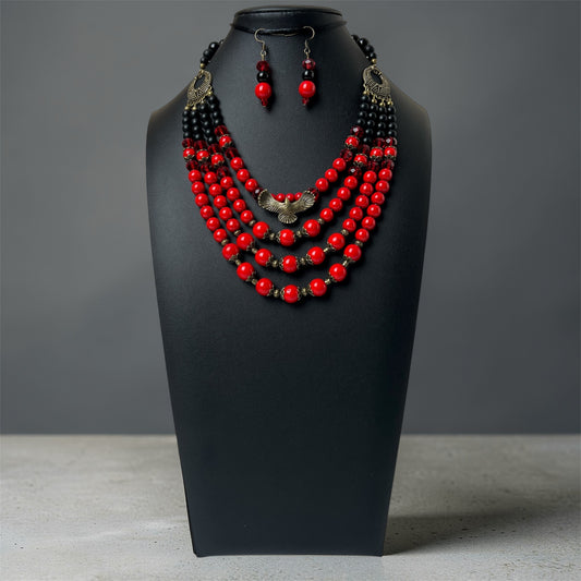 Намисто зі згардою + Сережки | Голвіт