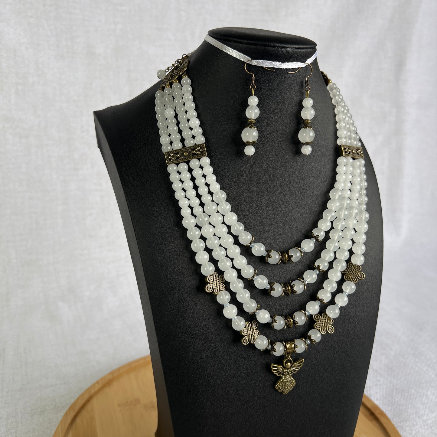 Necklace with Zgarda + Earring | Glass