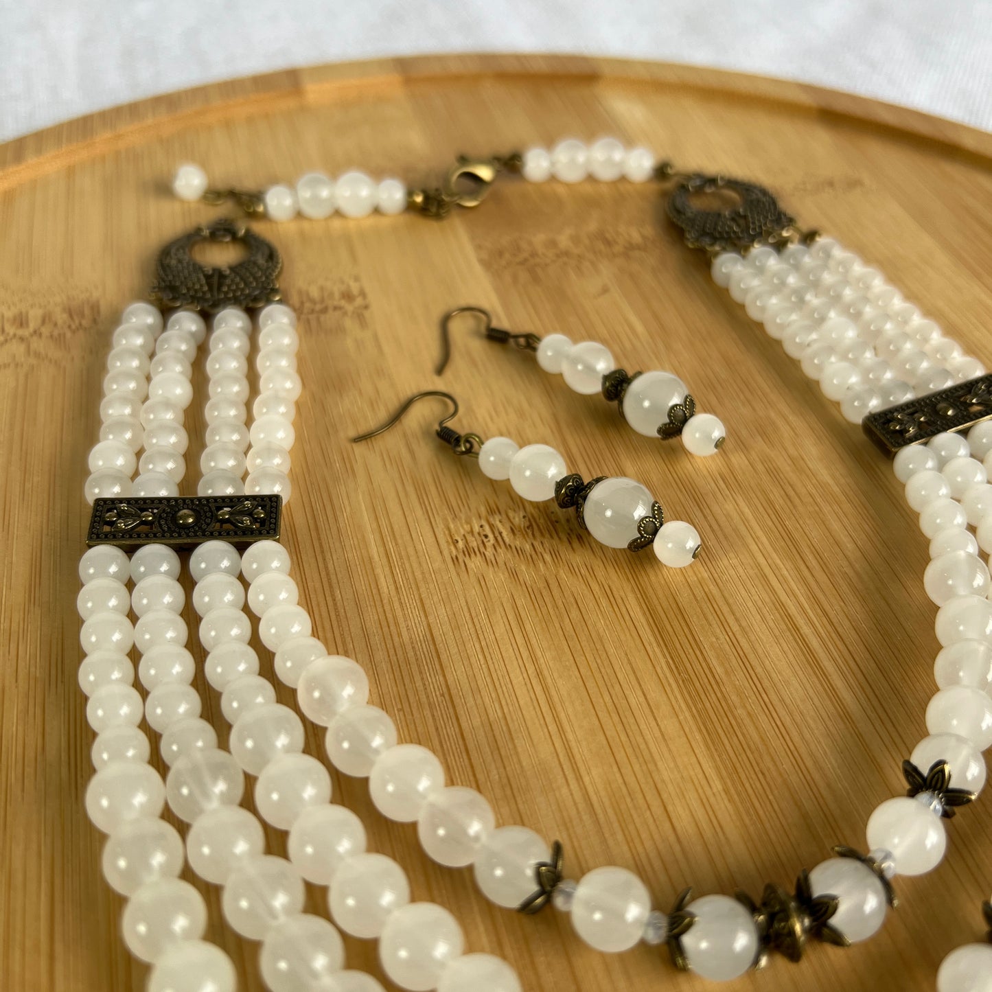 Necklace with Zgarda + Earring | Glass