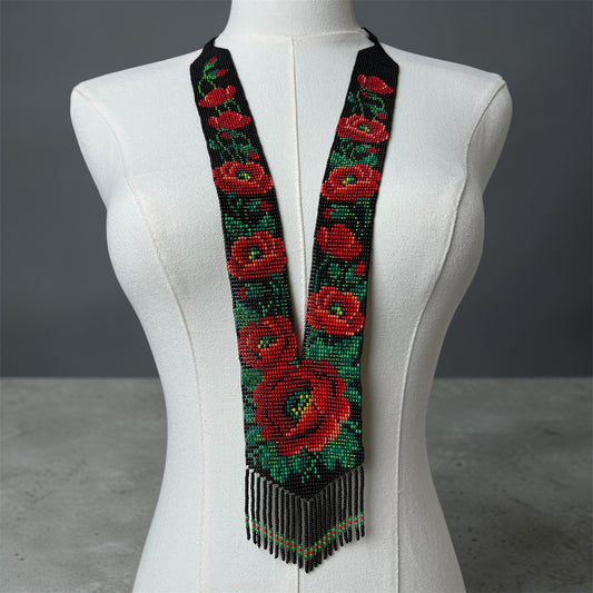 Гердан Прямий «Чорний з Маками»