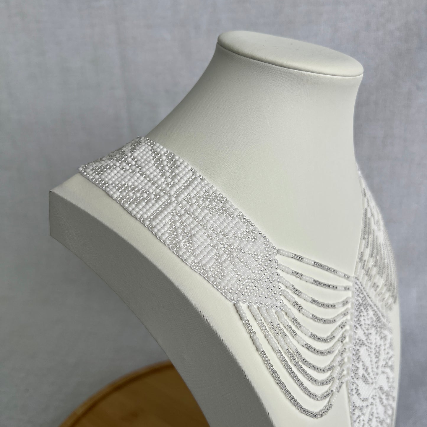 Wide Gerdan Necklace “White Classic”