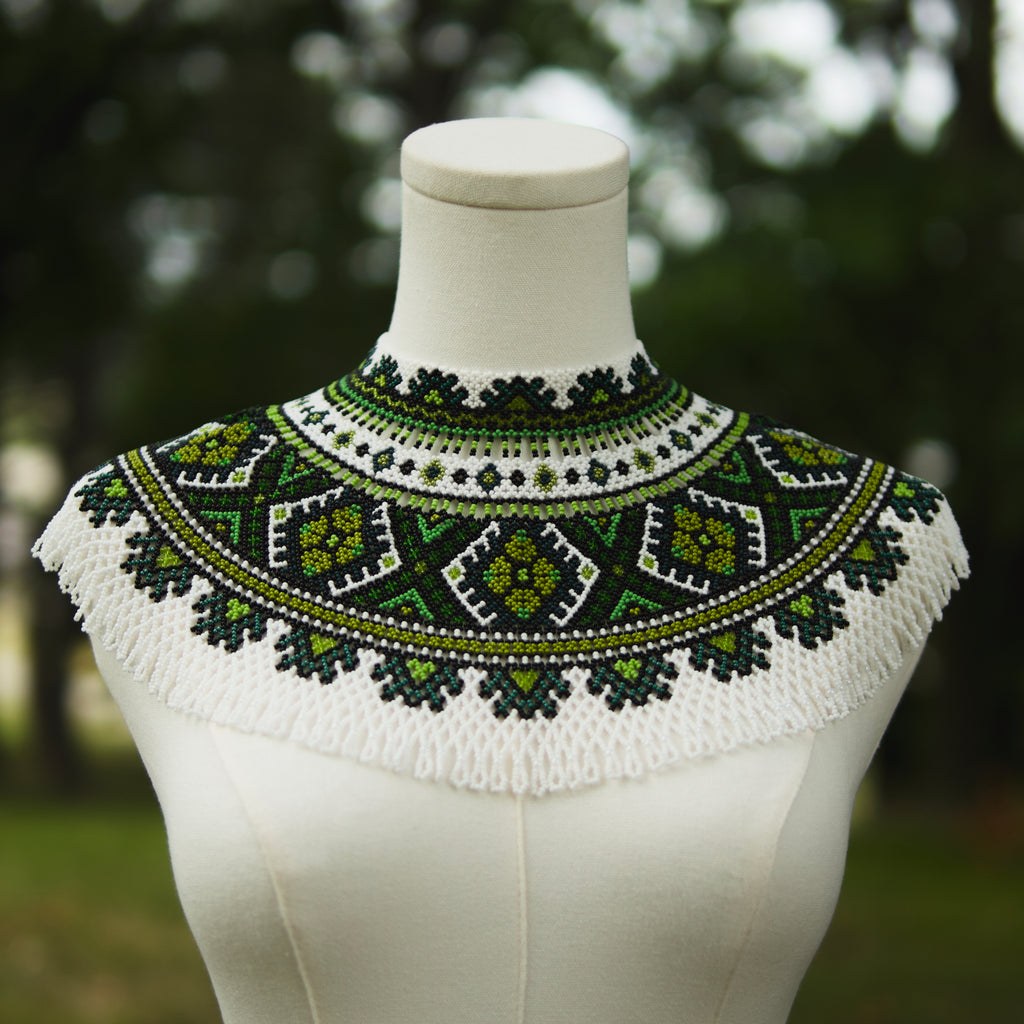 Ukrainian Beaded Kryza “Carpathian Forest”