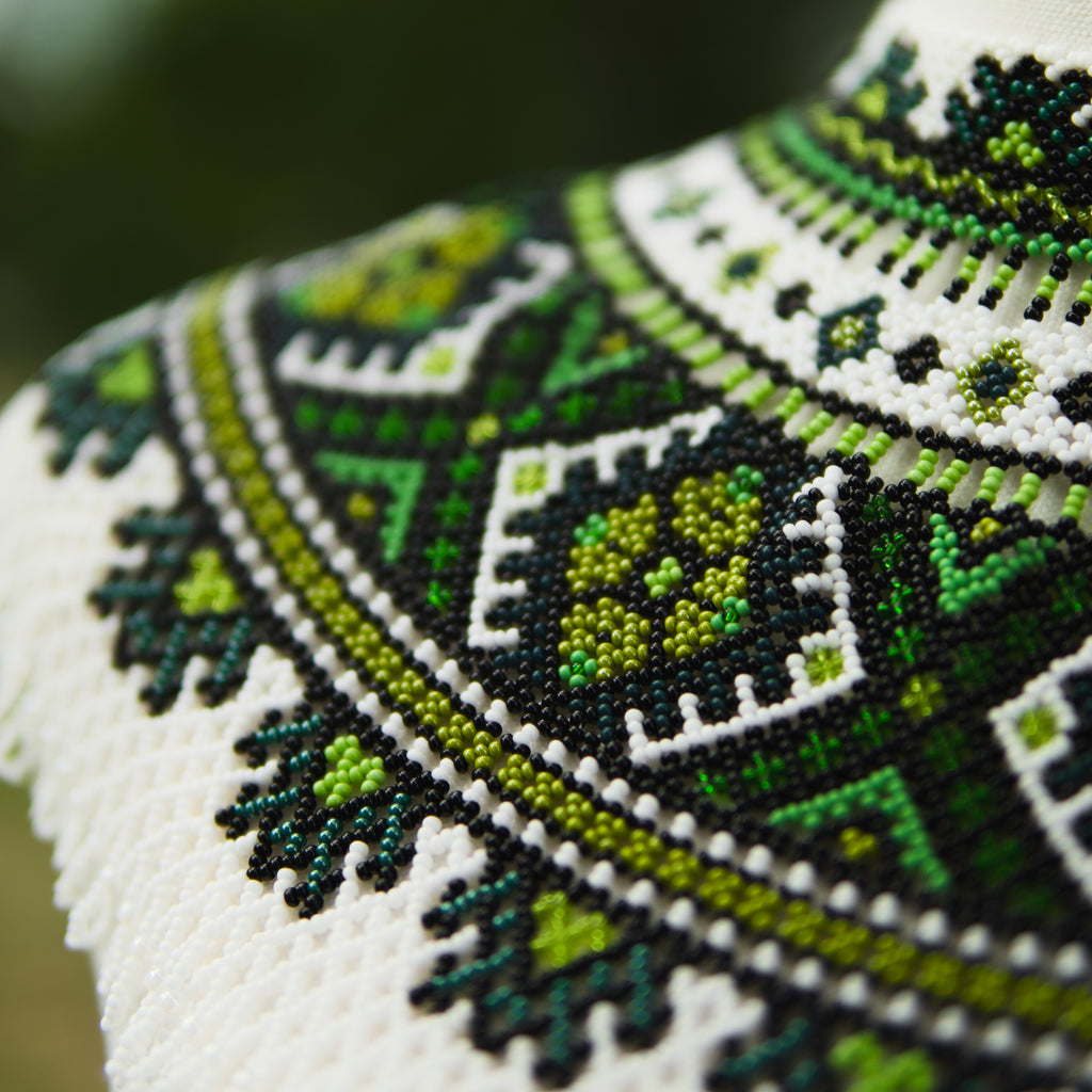 Ukrainian Beaded Kryza “Carpathian Forest”