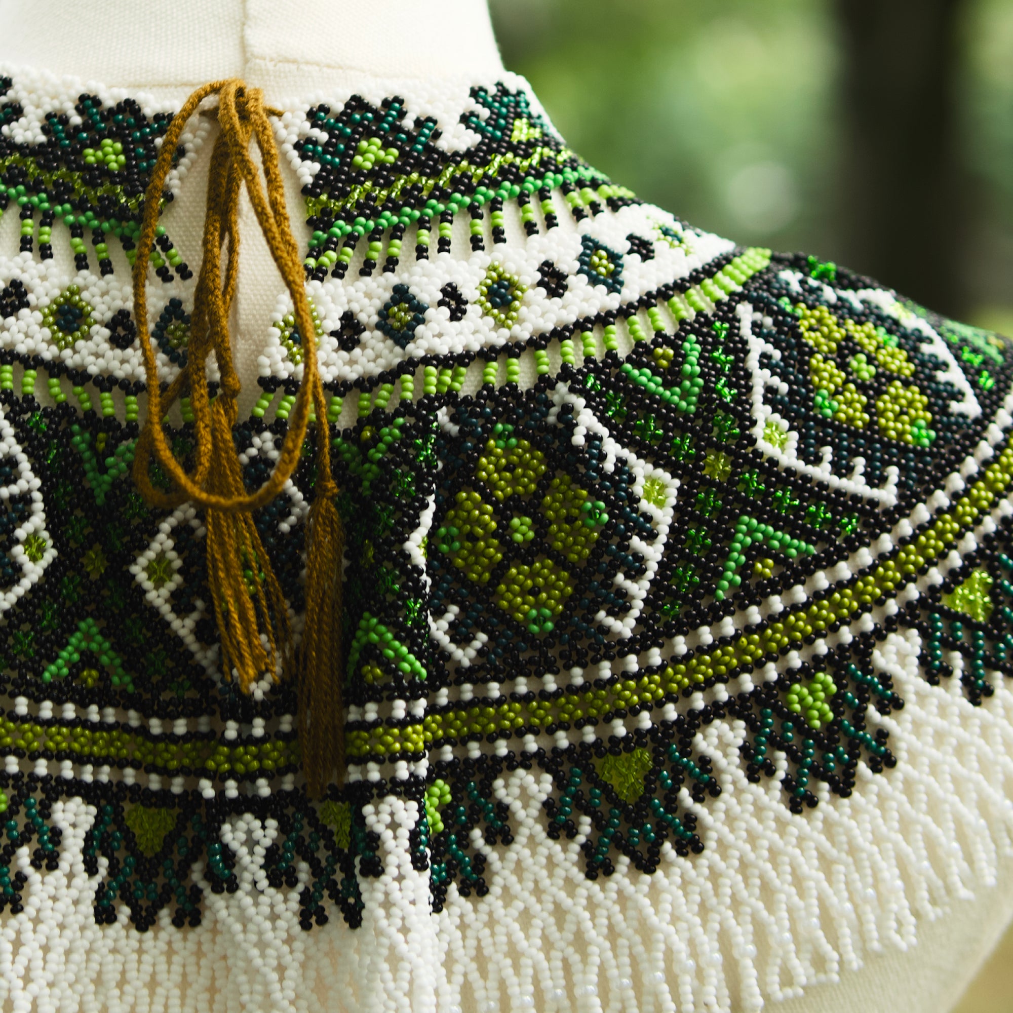 Ukrainian Beaded Kryza “Carpathian Forest”