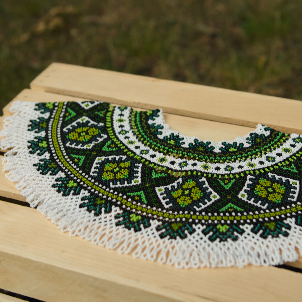 Ukrainian Beaded Kryza “Carpathian Forest”