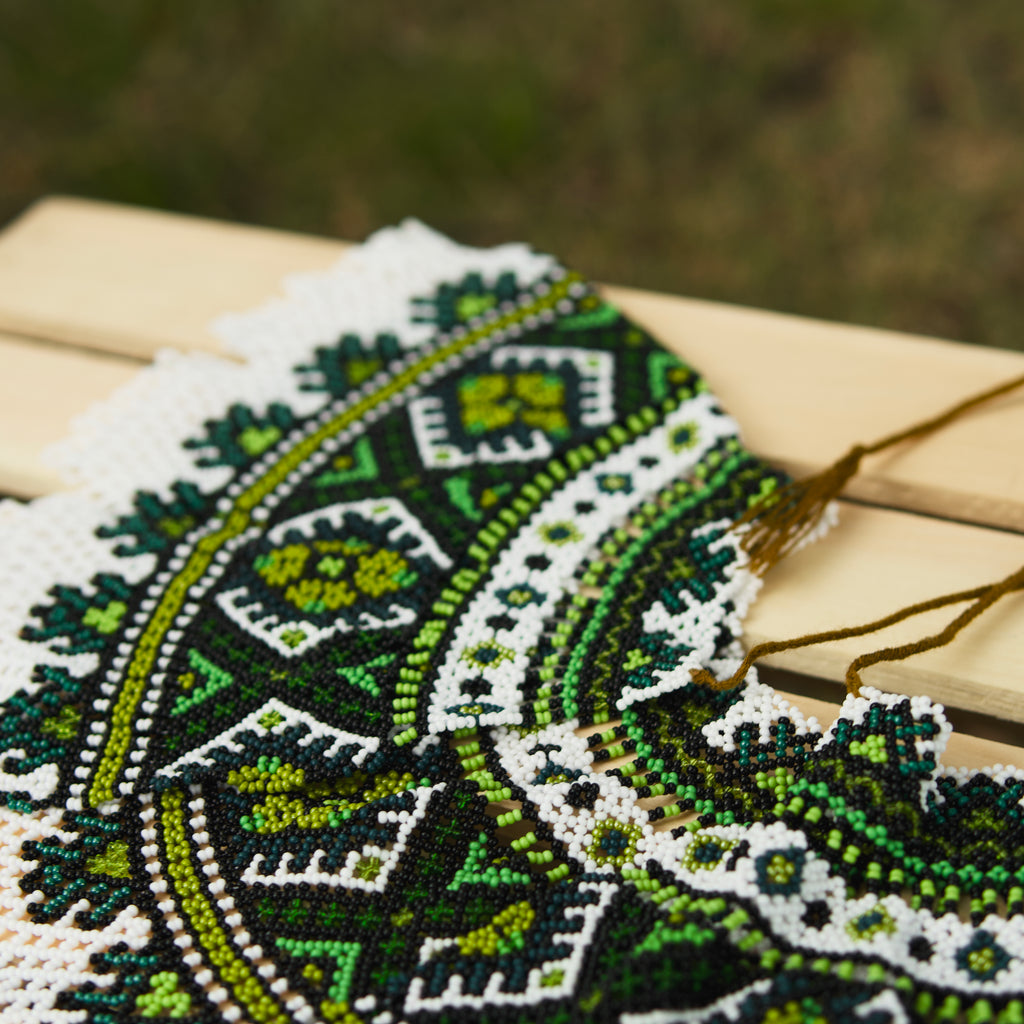 Ukrainian Beaded Kryza “Carpathian Forest”