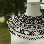Ukrainian Beaded Kryza “Silver Night”