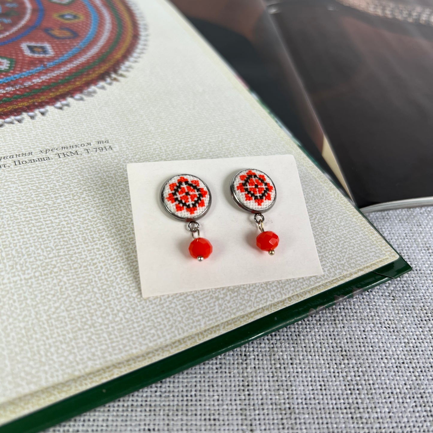 Micro-Embroidery Earrings
