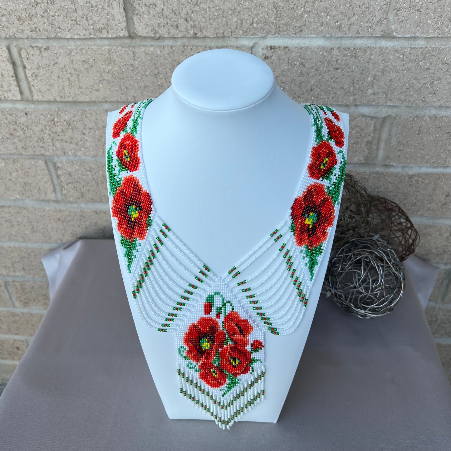 Гердан «Червоні маки»